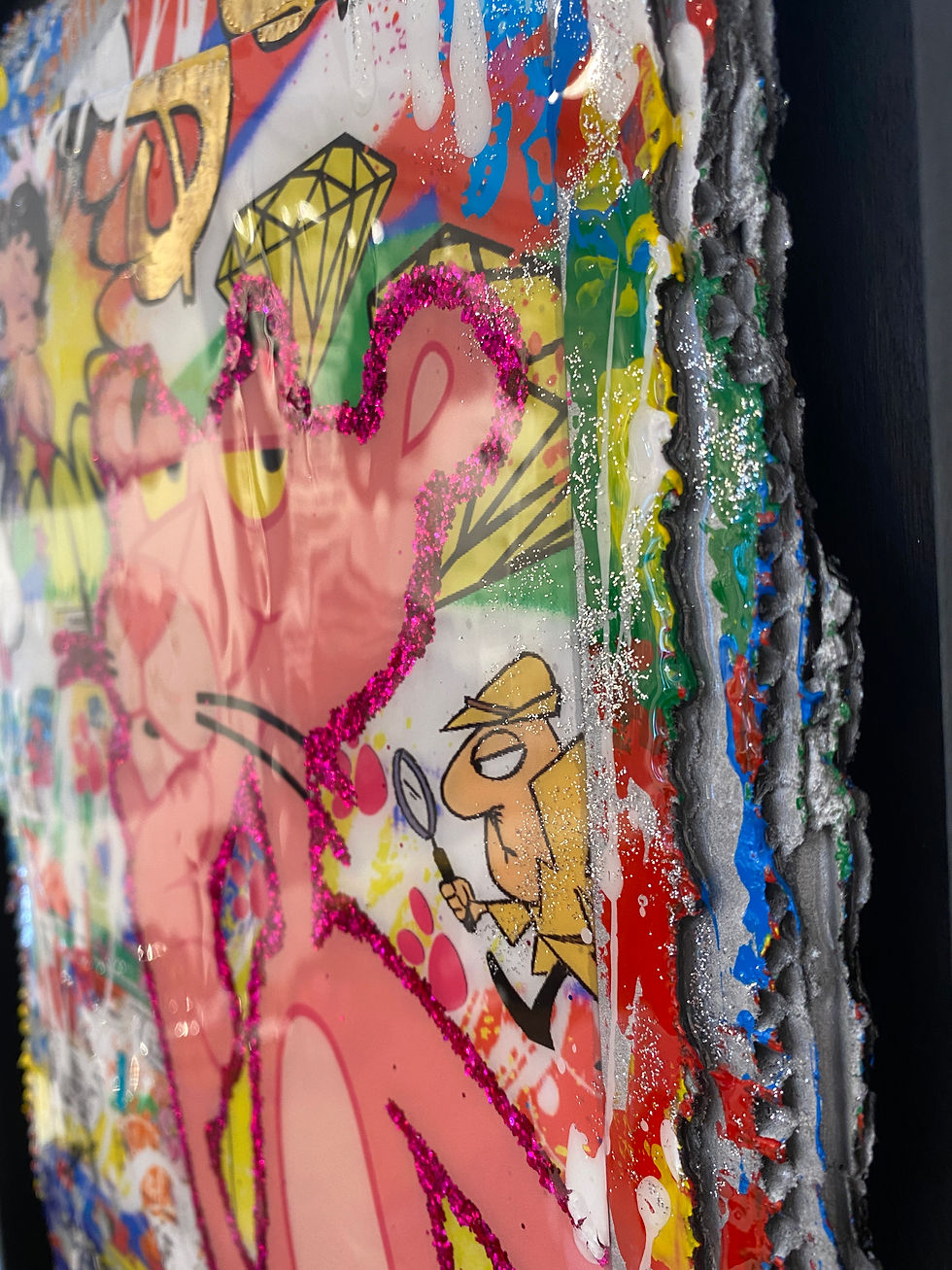 Miniatúra: PINK PANTHER - inkl. Rahmen - limited  - by Ch. Janssen