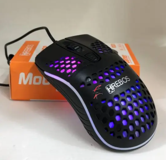 Mouse Usb Gamer Com Fio Led Light HS-189 Novo