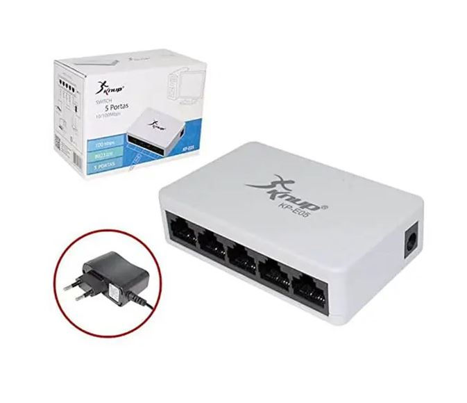 Miniatura: Switch Hub 5 Portas De 10/100mbps Kp-e05a - Knup
