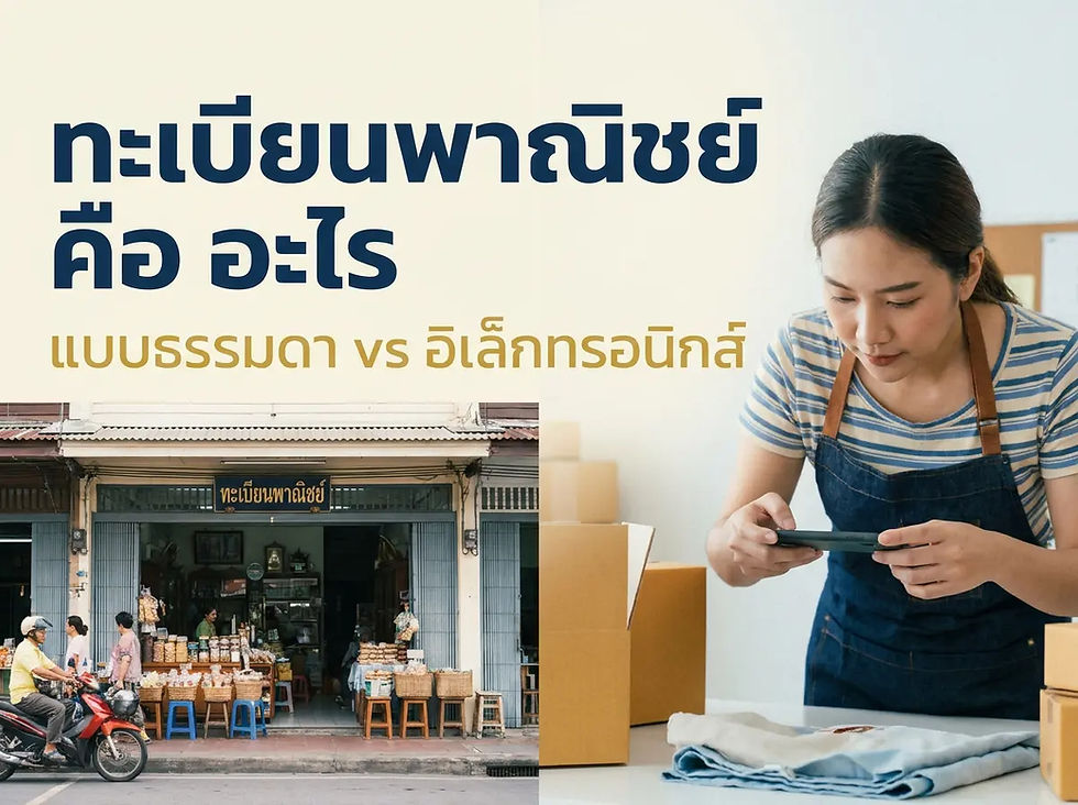 เจาะลึกความหมาย ทะเบียนพาณิชย์ คือ อะไร และความแตกต่างระหว่างแบบธรรมดากับแบบอิเล็กทรอนิกส์