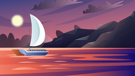 Sea-with-the-ship-sunset-.png