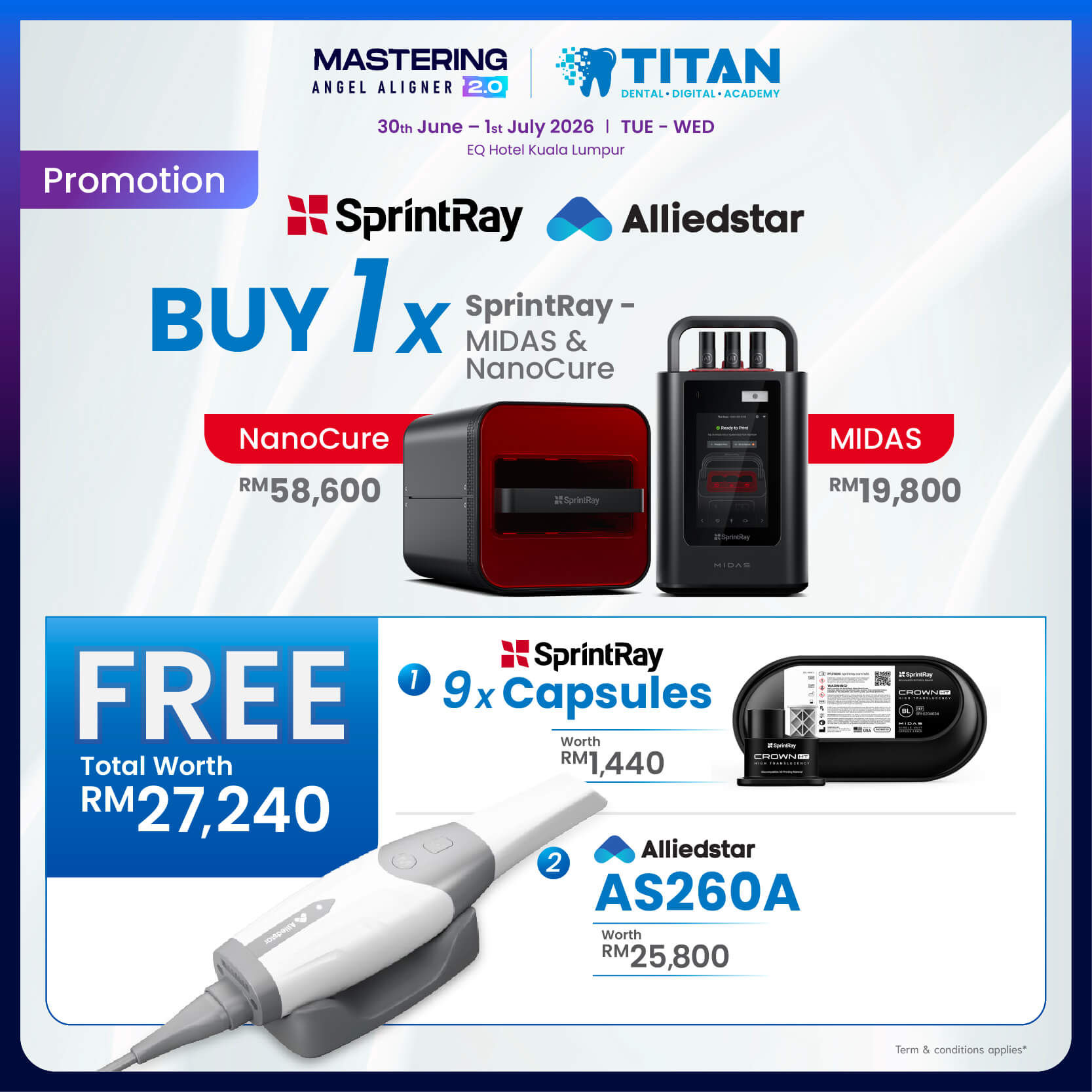 SprintRay MIDAS + NanoCure (3D Printing Bundle)