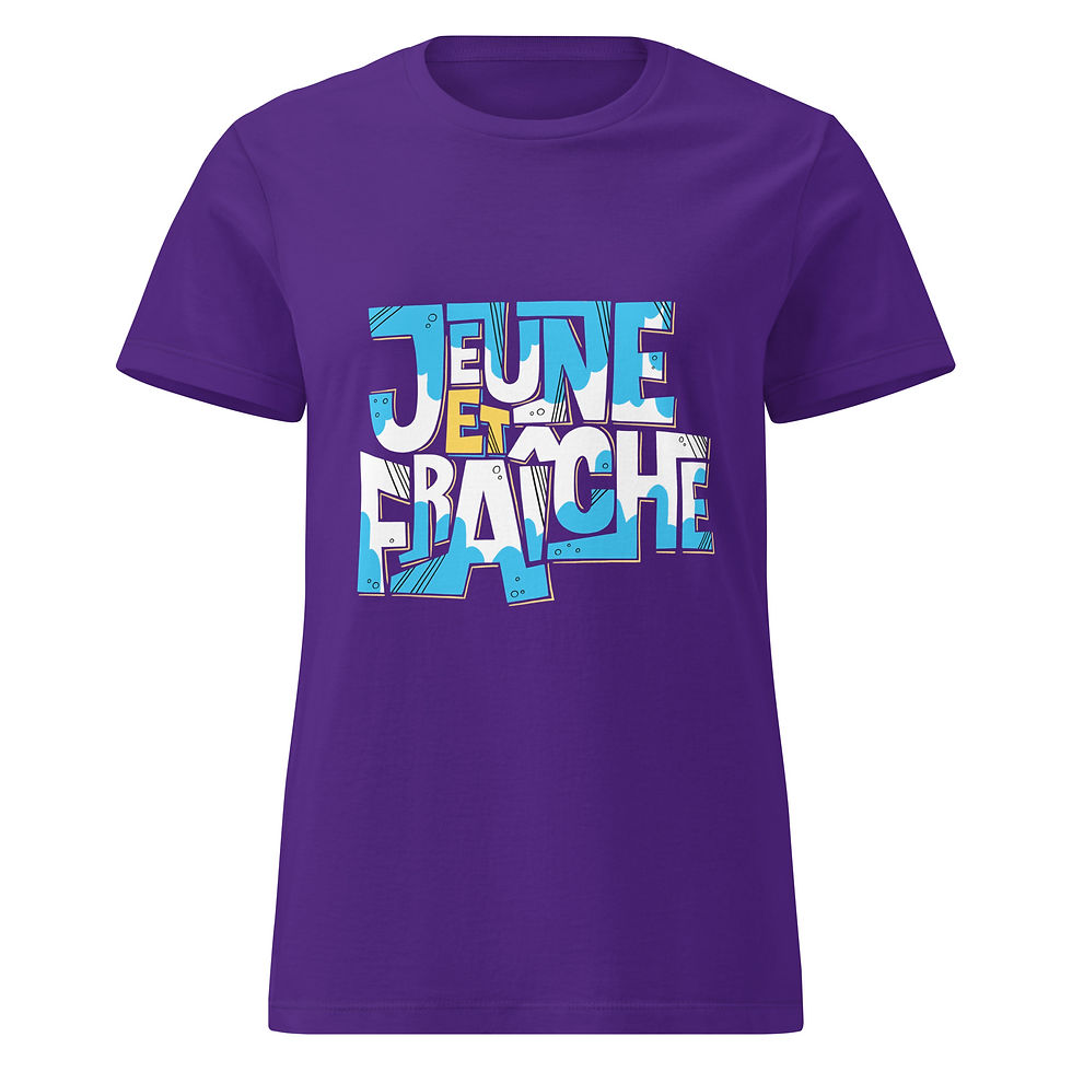 Miniature : T-shirt semi ajusté femme - Jeune et fraîche