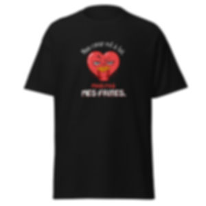 T-shirt unisexe - Mon cœur est à toi, mais pas mes frites