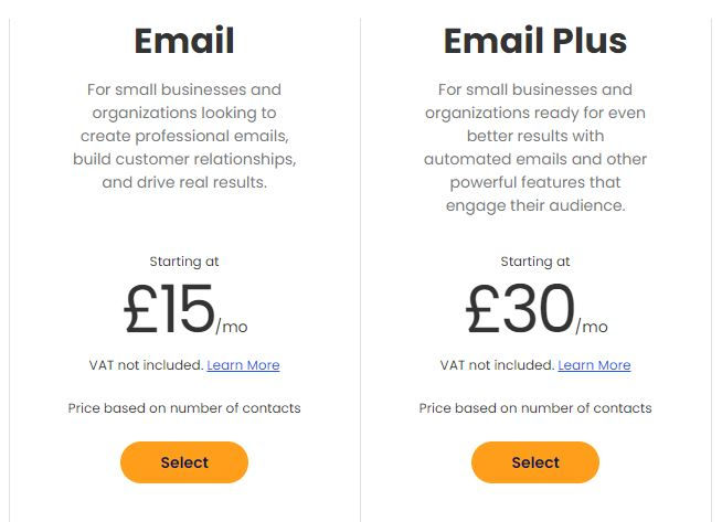Constant contact- Pricing and plan- Top 10 Best Email Marketing Tools an overview