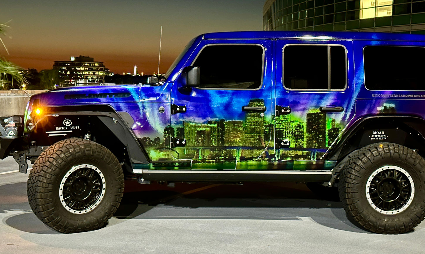 fully wrapped jeep wrangler