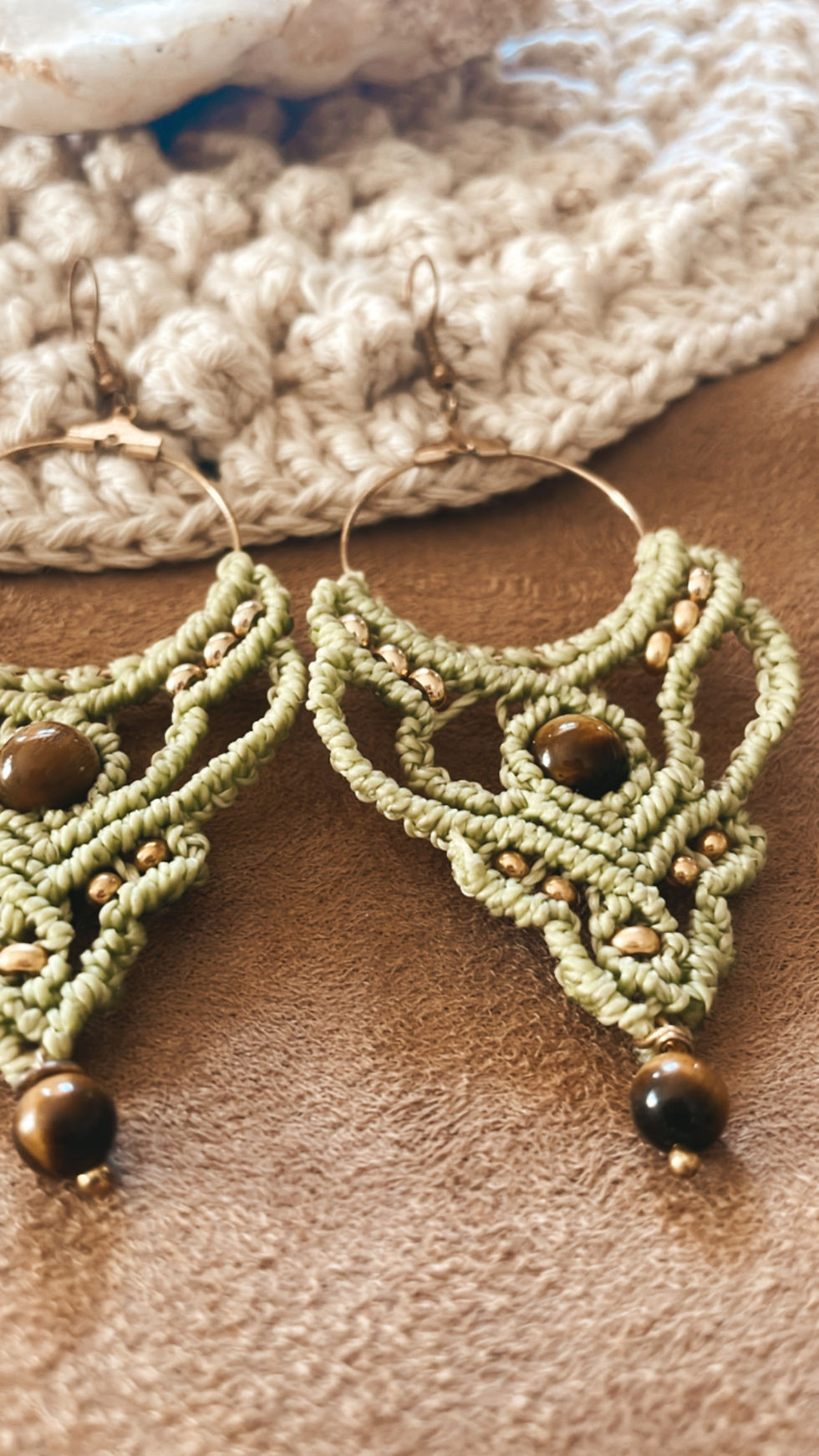 Boucles d'oreilles Oeil de Tigre