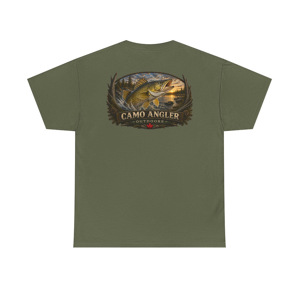 Thumbnail: Camo Angler - Wild Woods & Waters Art Collection - Walleye