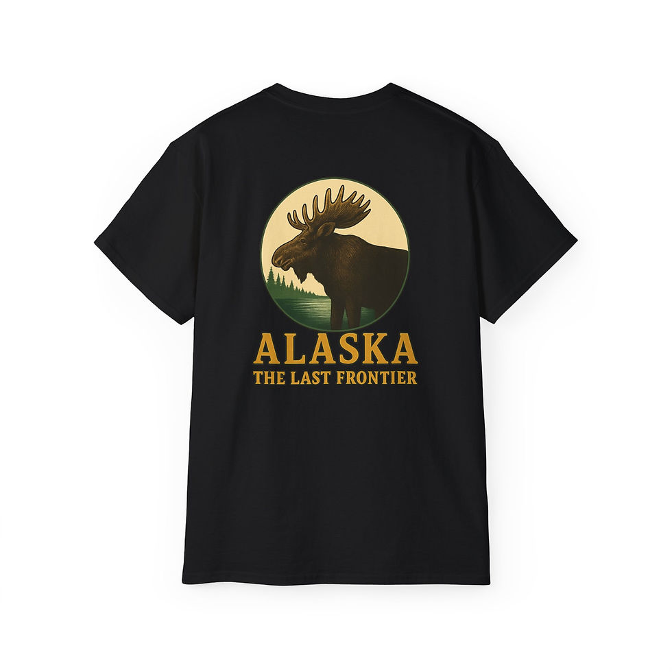 Alaska Moose Adventure Tee, Hunting, Fishing, Camping