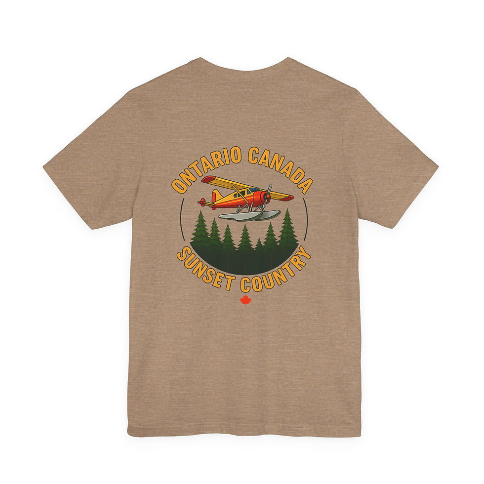 Thumbnail: Ontario Sunset Country Tee Celebrate that Fly In Fishing Trip to Canada