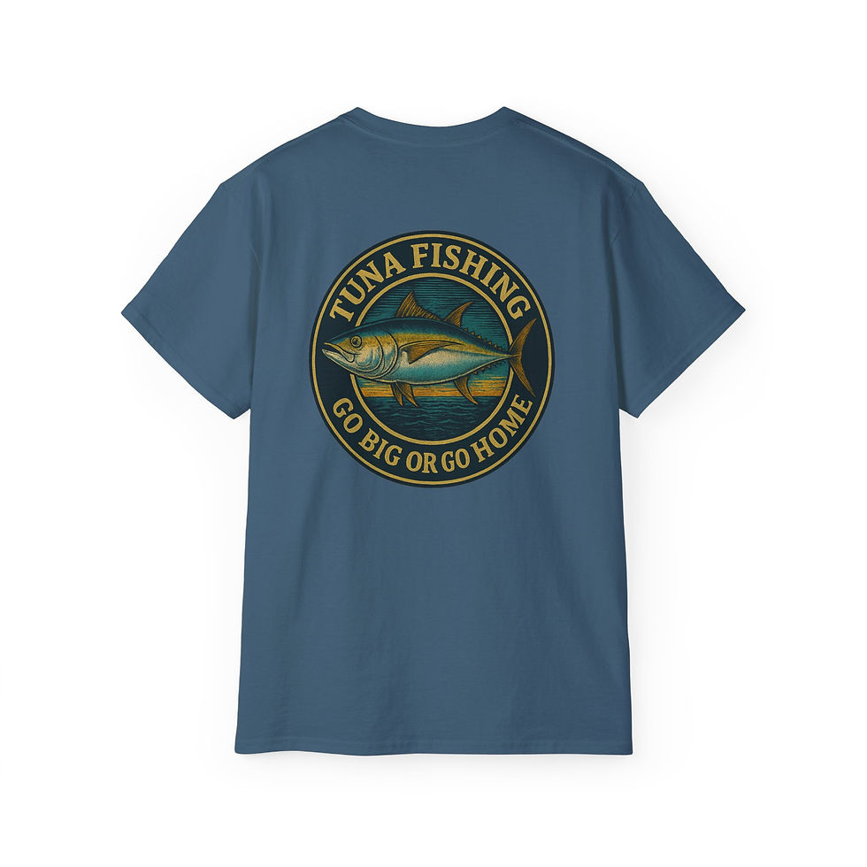 Fishing Fanatic Tuna Unisex Tee | Go Big or Go Home, Fishing, Outdoors, Salwater