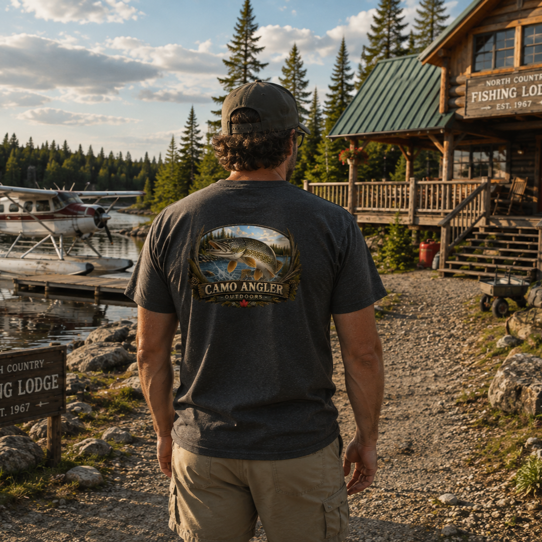 Camo Angler - Wild Woods & Waters Art Collection -  Northern Pike