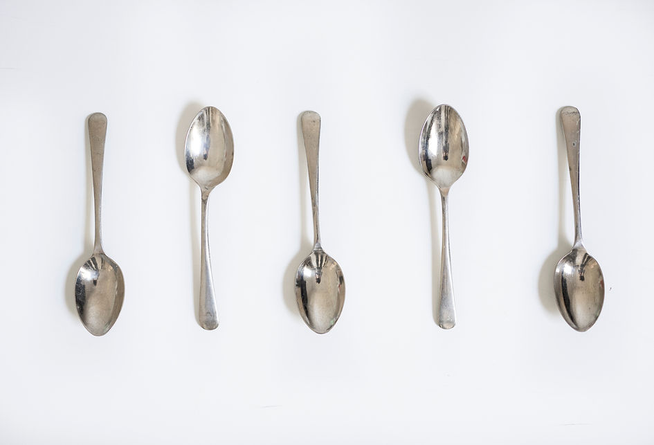 row-of-five-silver-polished-traditional-