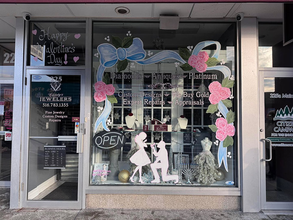Winter Valentine Window Art