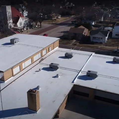 Ellsworth Grade School Roof by Stanfield Roofing