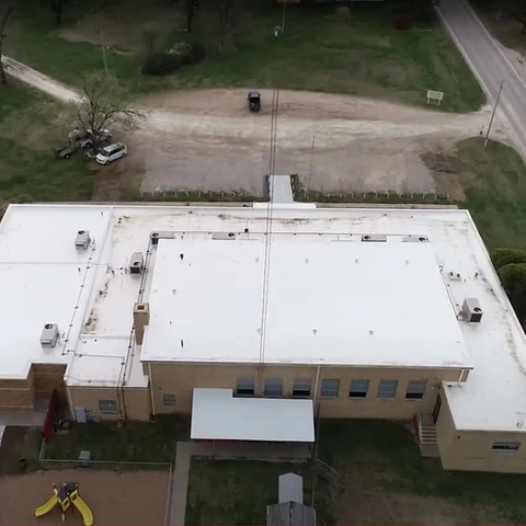 Cassoday School Roof by Stanfield Roofing