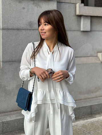 小柄エレガンスの新定番｜ジョーゼットフリルブラウス