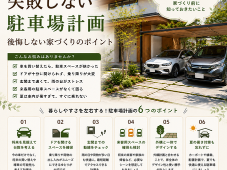 駐車場で後悔する人が多い理由とは？家づくり前に知っておきたいこと6選