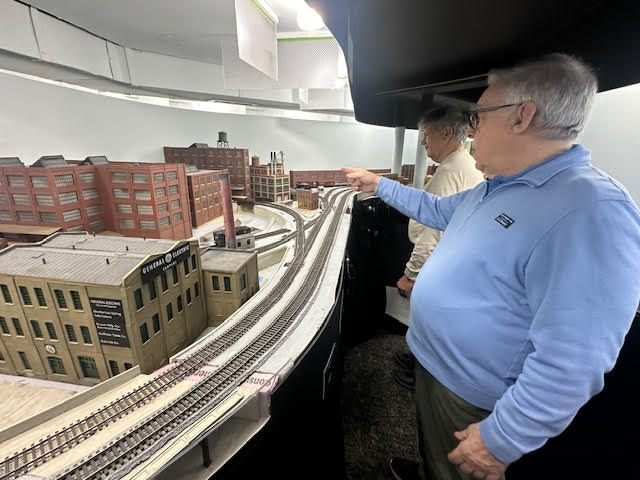 Part of Henry's amazing model railroad.