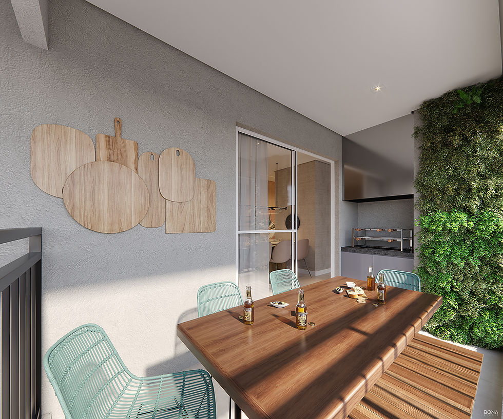 Varanda 3 dormitórios