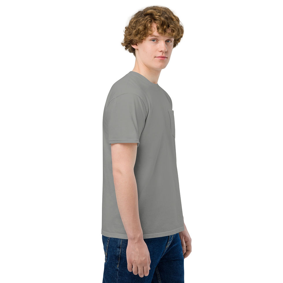 Miniature : Unisex garment-dyed pocket t-shirt