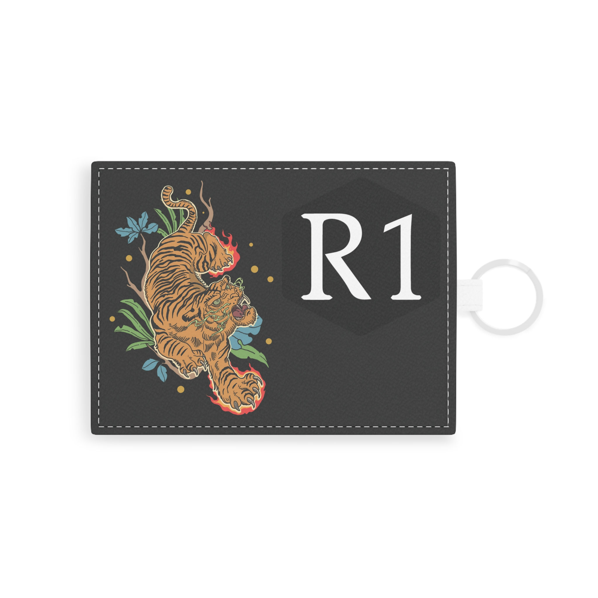 Card Holder with Tiger Design