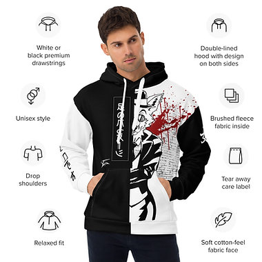 I am Zero B&W Hoodie