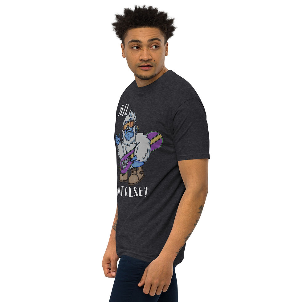 Thumbnail: Man wearing graphic tee with text: ARE YOU READY? www.r1clothing.com