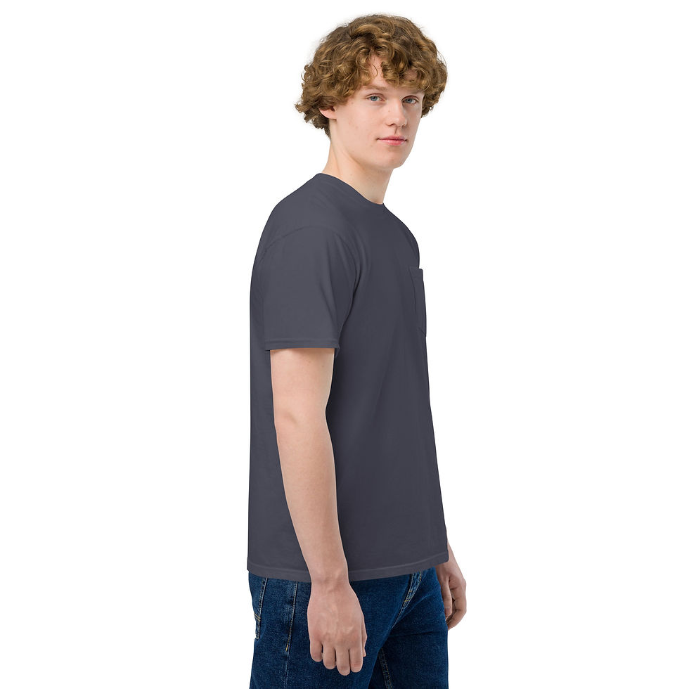 Miniature : Unisex garment-dyed pocket t-shirt