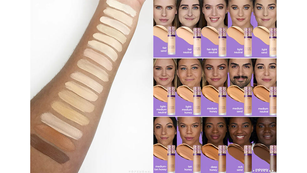 Tarte Shape Tape Foundation shade range