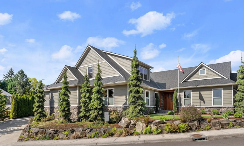Front view of home