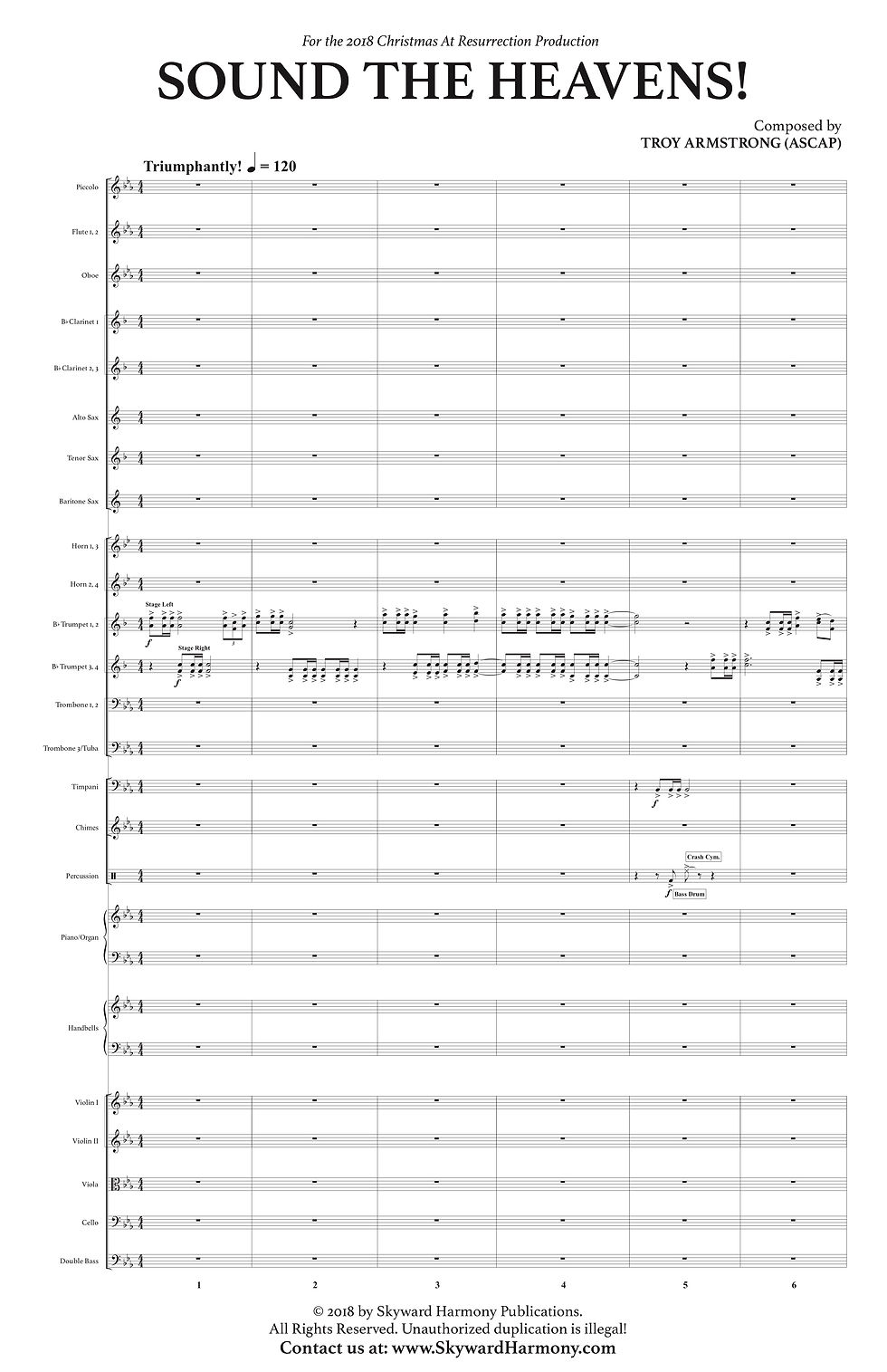 Thumbnail: Sound the Heavens! - for Orchestra & Handbells