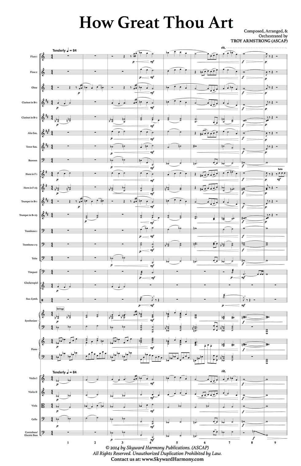 Thumbnail: How Great Thou Art - for Orchestra