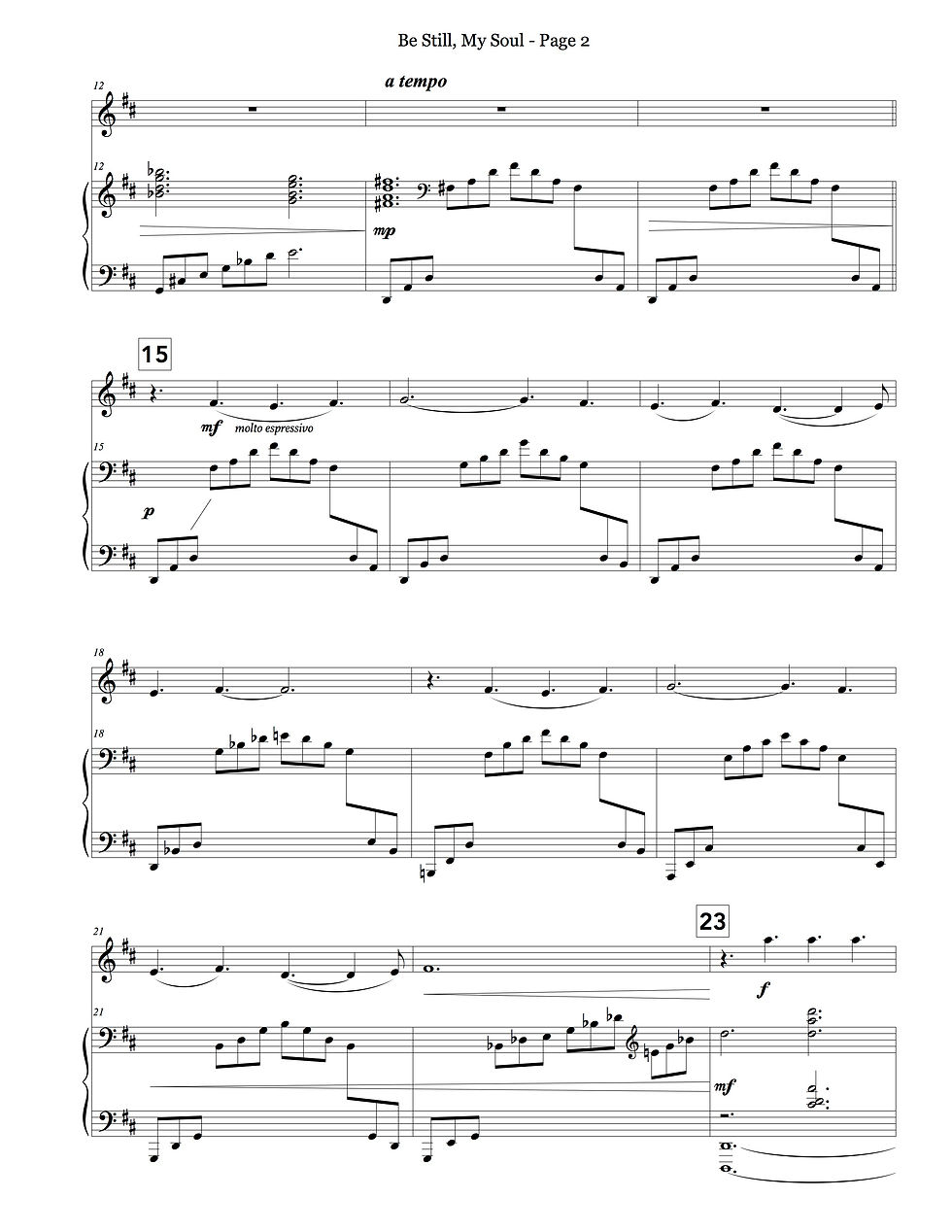 Thumbnail: Be Still, My Soul - For Solo Violin/Piano