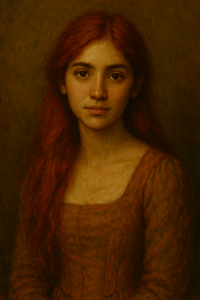 Novela, MC with long straight hair and gentle face