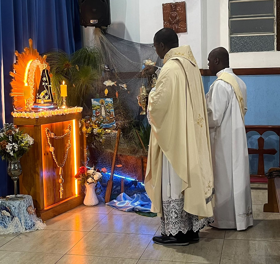 Novena preparatória na Matriz do Bairro Linhares - Foto Pascom Paróquia NS Aparecida