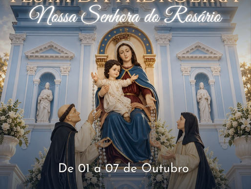 Paróquia Nossa Senhora do Rosário promove festa da padroeira em outubro