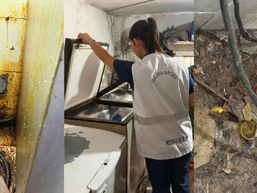 Vigilância Sanitária interdita lanchonete no Centro de JF após encontrar alimentos vencidos e falta de condições de higiene