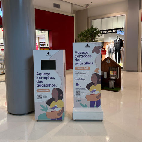 Campanha do Independência Shopping arrecada agasalhos para o Abrigo Santa Helena