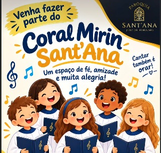 Paróquia Sant’Ana, em Juiz de Fora, forma novo Coral Mirim para crianças de 5 a 11 anos