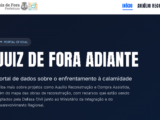 PJF lança portal com informações sobre o trabalho de reconstrução após a tragédia das chuvas