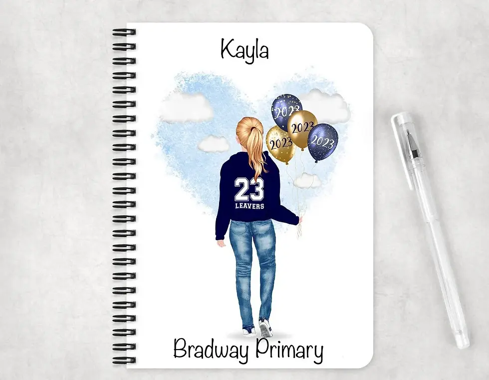 Thumbnail: Personalised School Leavers Boy and Girl Book, Year 6 Leavers Book, Primary