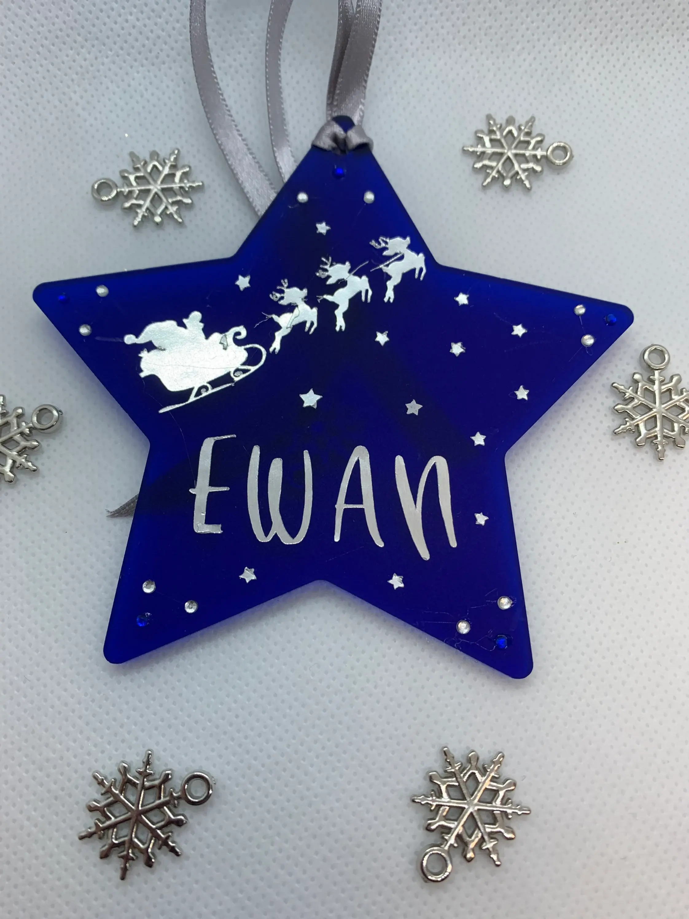 Handmade Santa’s Christmas Star | Christmas Bauble | Christmas Tree Decoration
