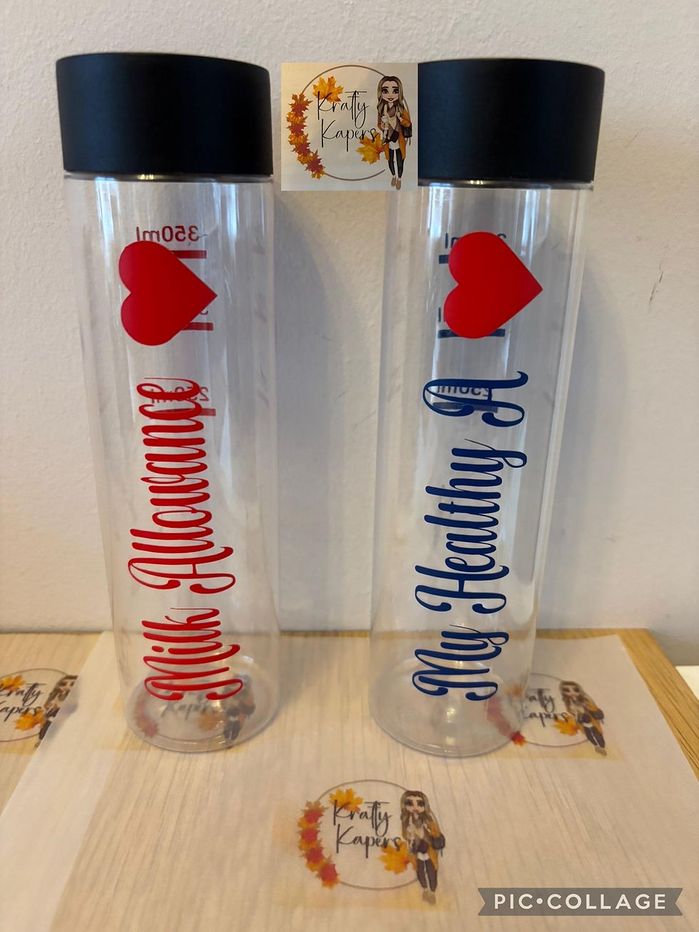 Thumbnail: Personalised Round Milk Bottles | Slimming World Weight 300ml Healthy Extra