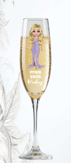 Thumbnail: Prom Champagne Glasses | Prom Gift Personalised | Leavers Gift |