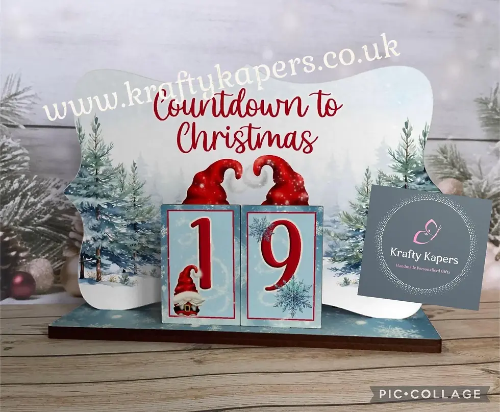 Personalised Gonk Christmas Countdown Advent Calendar | Christmas Countdown