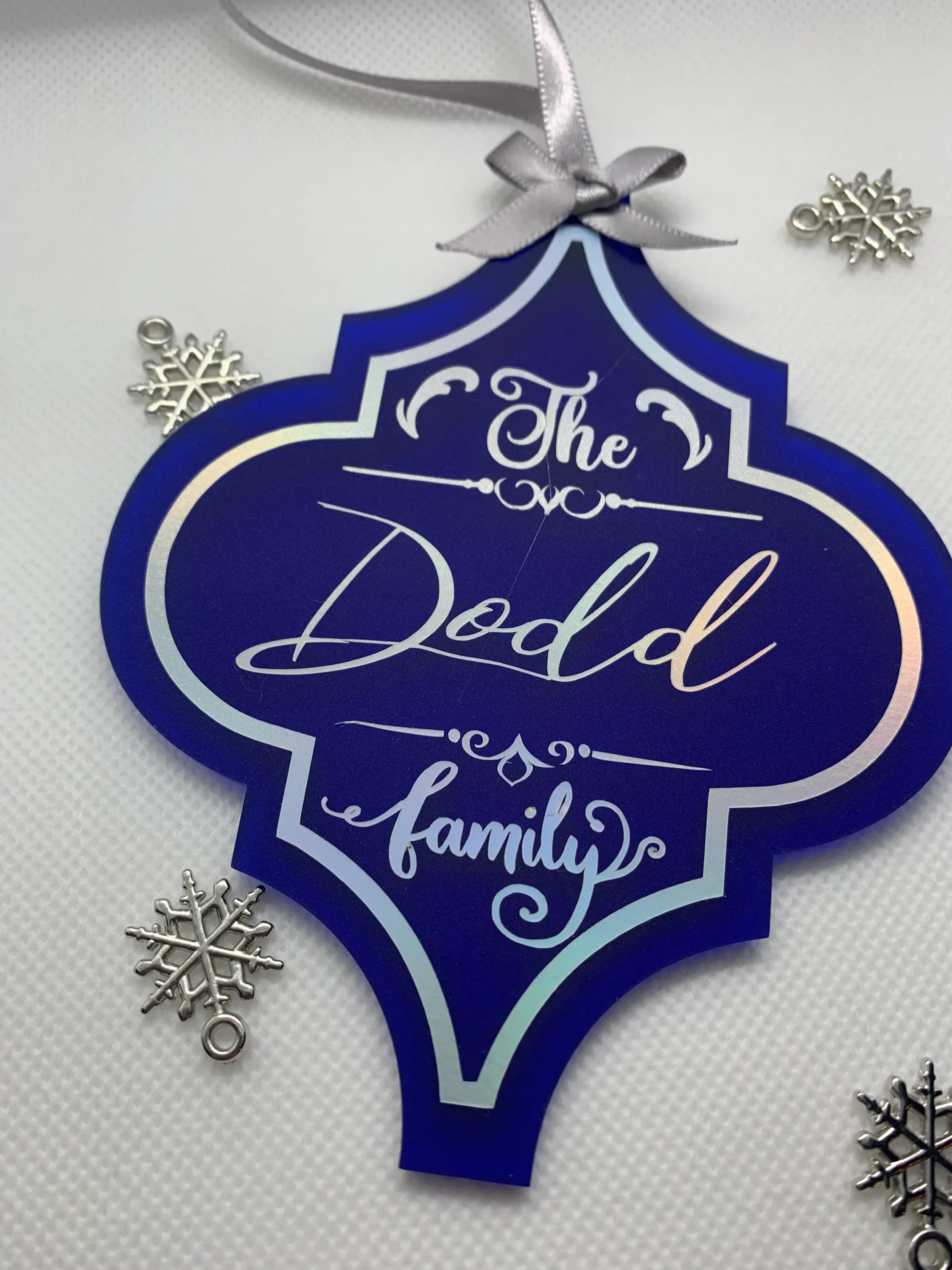 Handmade Family Arabesque Christmas Bauble | Christmas Tree Decoration |