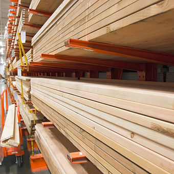 Lumber Selection at Hardware Store
