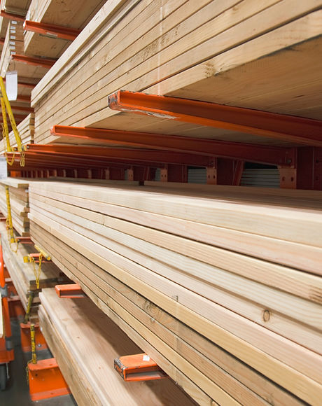 Lumber Selection at Hardware Store