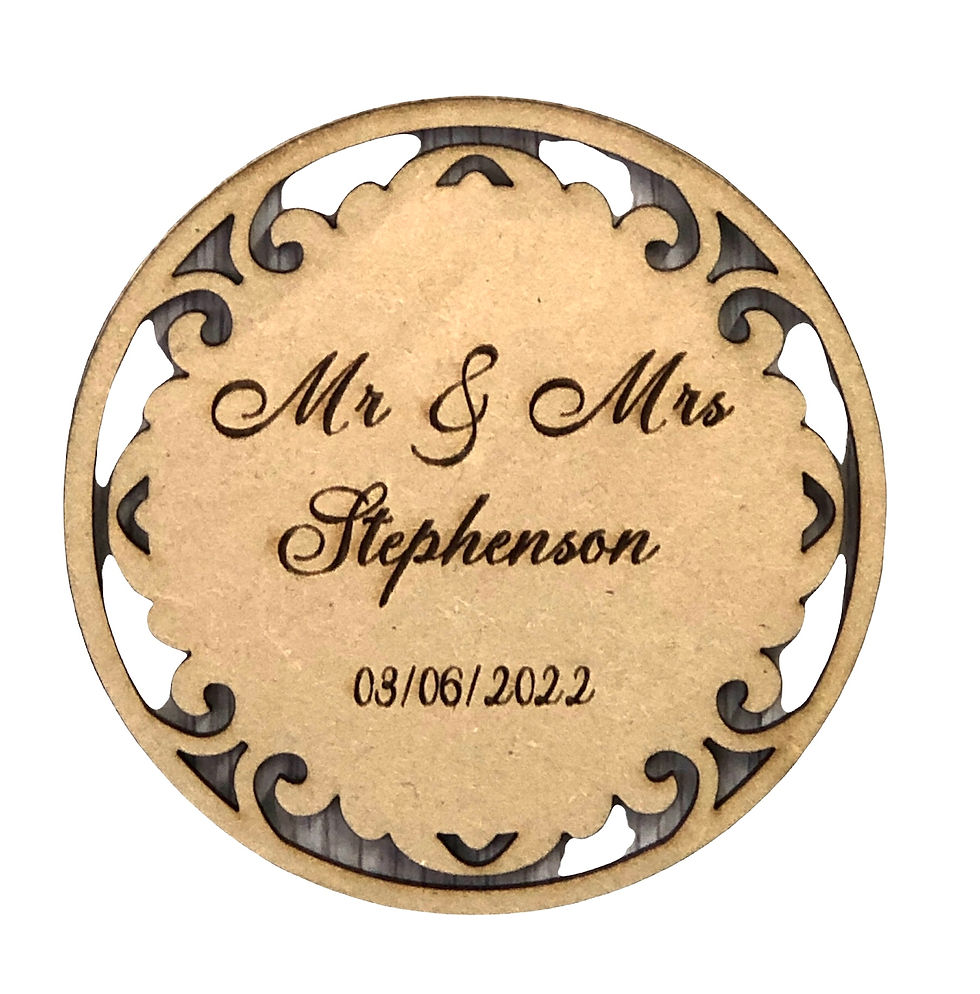 Thumbnail: Special occasion guest attendance drop box -Medium (Raw MDF)